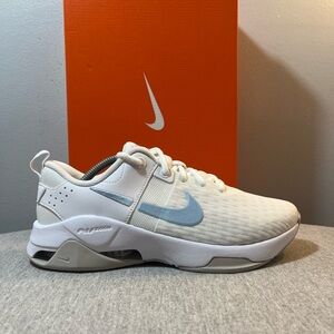 Nike Zoom Bella 6 White Light Armoury Blue Women's Gym Shoes Size 7 DR5720-106